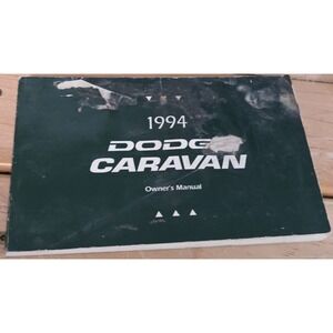 1994 Dodge Caravan Owner's Manual Second Edition Mopar